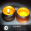 Ensemble de 2 Bougies Parfumées Orange et Chocolat avec Récipients 3