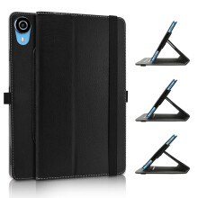 JRTAL Etui z Klapką do Tabletu Teclast P25T 10" Obracane 360 Czarne