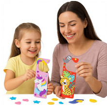 Kit créatif DIY porte-pendentifs enfants – 52 pièces, loisirs créatifs, bricolage, jeu éducatif