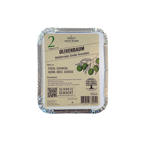 Copeaux de bois d'olivier pour griller et fumer 400 ml 2