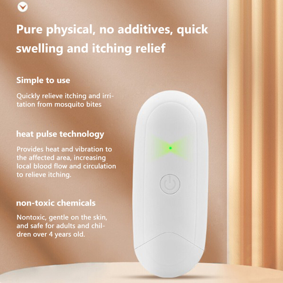 White Compact Usb Anti Itching Device For Instant Mosquito Bite Relief