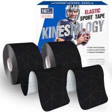 Professional Kinesiology Sports Tape - 2 Rolls of Waterproof Physio Tape for Muscle & Joint Support, 5cm x 5m