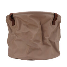 20L Collapsible Wear-Resistant Folding Bucket for Camping & Travel, Khaki