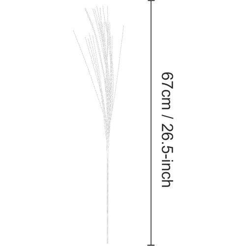 Branches de Noël artificielles blanches pour décoration 20 pièces 67cm 2