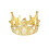 1Stk Cake Crown Geburtstagskronen Gold Metall Mit Perlen 1