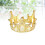 1Stk Cake Crown Geburtstagskronen Gold Metall Mit Perlen 3