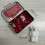 Plush Tiny Bear Doll with Tinbox Kids-White bear red bag b 4