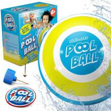 Bola de billar Activ Life, ideal para juegos acuáticos, amarilla y cian