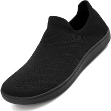 Sixspace Chaussures Femme Slip-On Respirantes et Confortables Noires Taille 39 EU