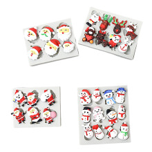 4pcs Santa Elk Snowmans Silicone Mold Cake Decorating Tool for
