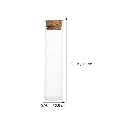 20Pcs Provflaska, Specimenflaska, Glasflaska För Prover Med Kork 1