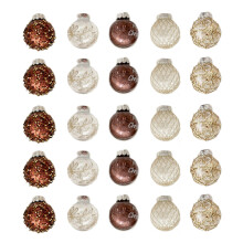 Elegant Christmas Bauble Hangings-Champagne coffee col
