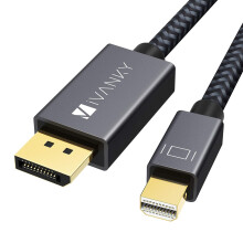 4K Mini DisplayPort to DisplayPort Cable - 1m 60Hz Lead for MacBook, Surface, PC to Monitor, TV & Projector