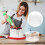 Refillable Clear Acrylic Cake Riser Cylinder För Cake Diy Support 7