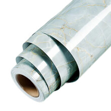 Film Adhésif Décoratif pour Meubles Murs Papier Peint Marbre Blanc 40x300 cm