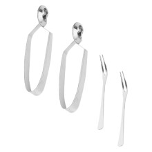 4Pcs Rostfritt Skaldjurstångar Ätande Käppar Set