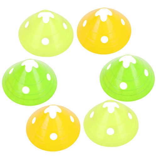6Pcs Fotbolls Träningshinder Flexibilitetsställ
