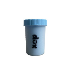 Silicone Dog Paw Washer Cup - Portable 360 Gentle Cleaner for Muddy Paws on Small & Medium Dogs, Blue