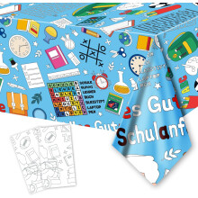 Giant Back to School Colouring Tablecloth - Large Kraft Paper Poster for Kids' Group Craft Activities & Classroom Decoration 274x137cm