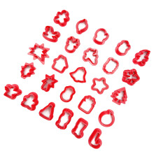 26 Shapes Clay Earring Cutters with Earring Hooks-Style A