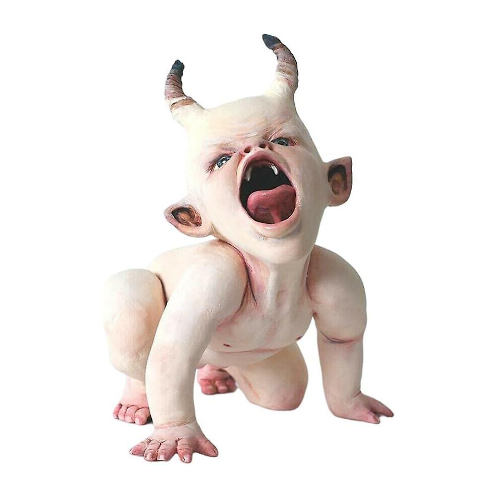 Kikidex (As Show, One Size) Resin Scary Ghost Baby Doll Halloween Decoration Props For Haunted House