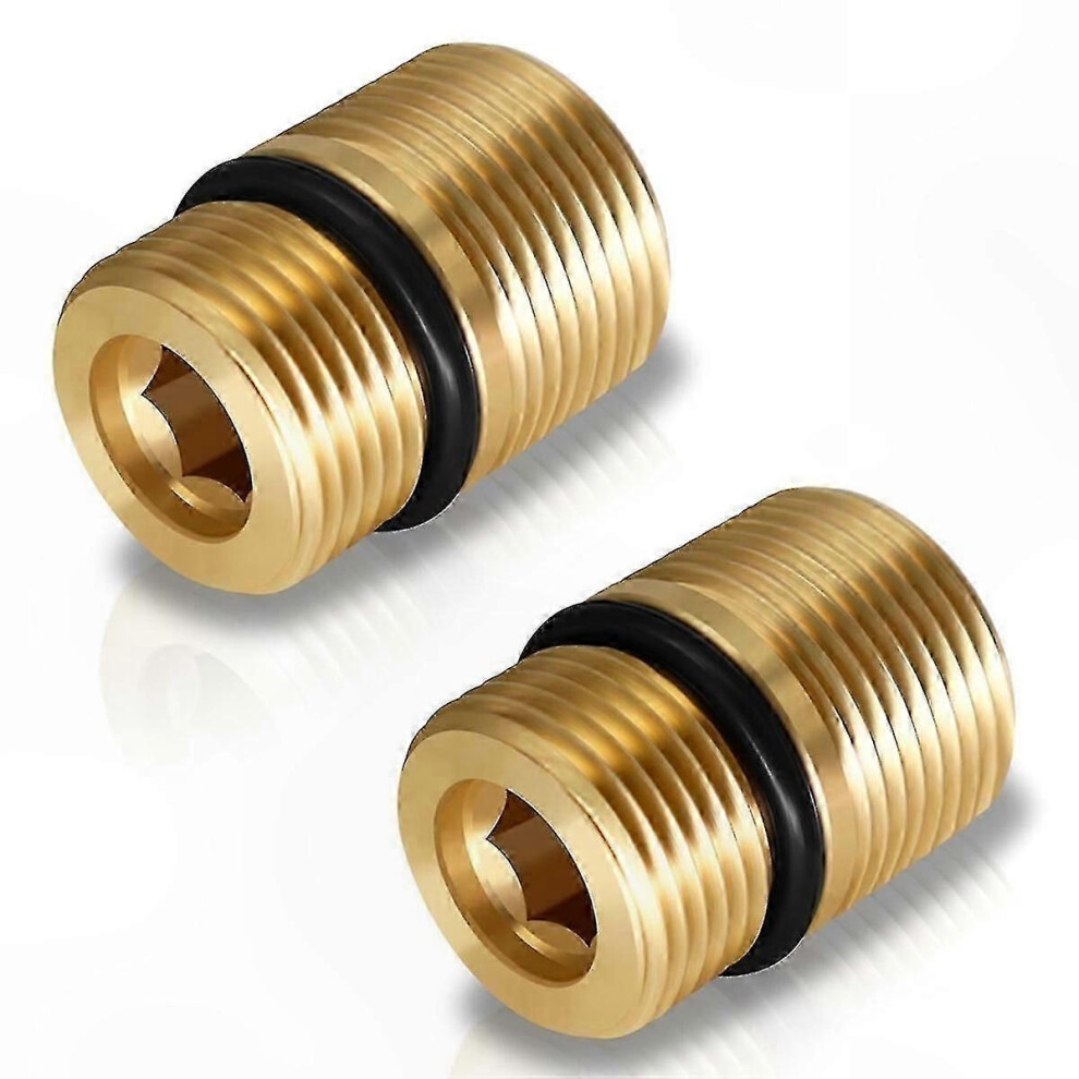Kikidex (As Show, One Size) 2Pcs 7110264 M20 To M22 Male Water Outlet Fitting For Pressure Washer Pump Parts