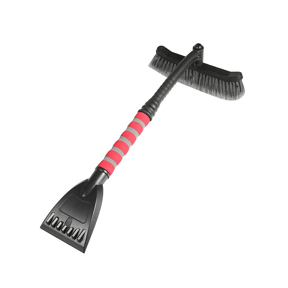 Kikidex (As Show, One Size) Snow Removal Tool - Snow Removal Tool Multipurpose Snow Brush 54 Cm Black/Red