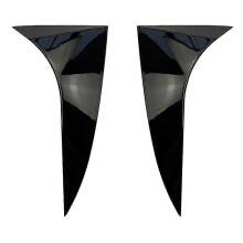 (As show, One size) ABS Glossy Black Vertical Rear Window Side Spoiler Wing for Focus Hatchback 2015-2018 Rear Triple-c