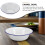 White Enamelware Bowl Vintage Decorative Soup Serving Basin 8