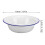 White Enamelware Bowl Vintage Decorative Soup Serving Basin 3