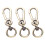 3Pièces Boucles Dorées Pour Sangles De Sac Et Accessoires DIY 1