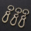 3Pièces Boucles Dorées Pour Sangles De Sac Et Accessoires DIY 4