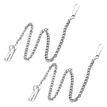 2St Vintage Metall Kedja För Fickur Hängande Byxaccessoar