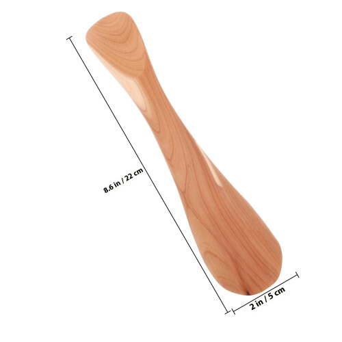 Multifunktionellt Träskohorn I Brunt, Ergonomisk Design 1