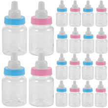 24Pcs Mini Födelseflaska Godisflaska Transparent För Bebisparty
