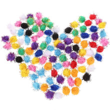 100St Fluffy Balls Voor Feestdecoratie En Creatieve DIY Projecten