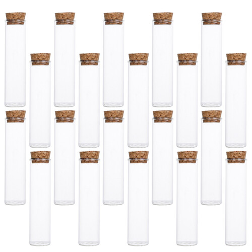 20Pcs Provflaska, Specimenflaska, Glasflaska För Prover Med Kork