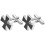 1Par Manschettknappar Cross Alloy Suit Knapp 11
