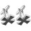 1Par Manschettknappar Cross Alloy Suit Knapp 9
