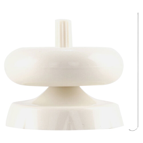 1Sats Beads Spinner Plast För DIY Smycken Beige