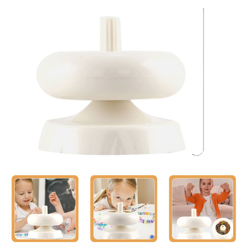 1Sats Beads Spinner Plast För DIY Smycken Beige 1