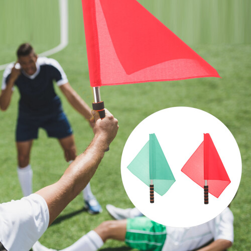 2St Matchledarflaggor För Fotbollstävlingar 2