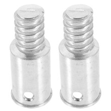 2St Trådad Metallkoppling För Kvastskaft Förlängning Silver