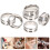 18Pcs Ringblank Mönstrad Enkel Fingerring Av Rostfritt 10