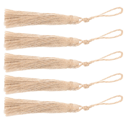 5Pcs Fransar Säckväv Träsksnöre Hantverk Material