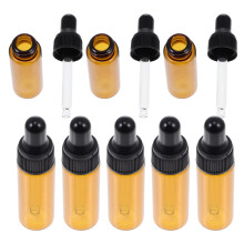 20Pcs Mini Black Glass Dropper Bottles for Essential Oil and Samples