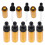 20Pcs Mini Black Glass Dropper Bottles for Essential Oil and Samples 1