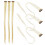 6Pcs Tinsel Hår Extensions Kit Clip In Glitter Feberhår 9