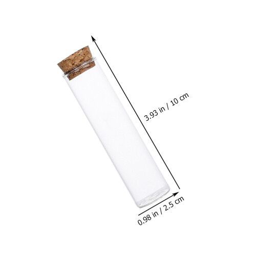 20Pcs Provflaska Gläsmed Flamhake Med Kork 2