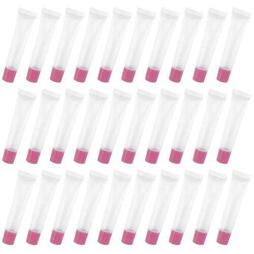 50Pièces Flacons Gloss Plastique Rose Usage DIY